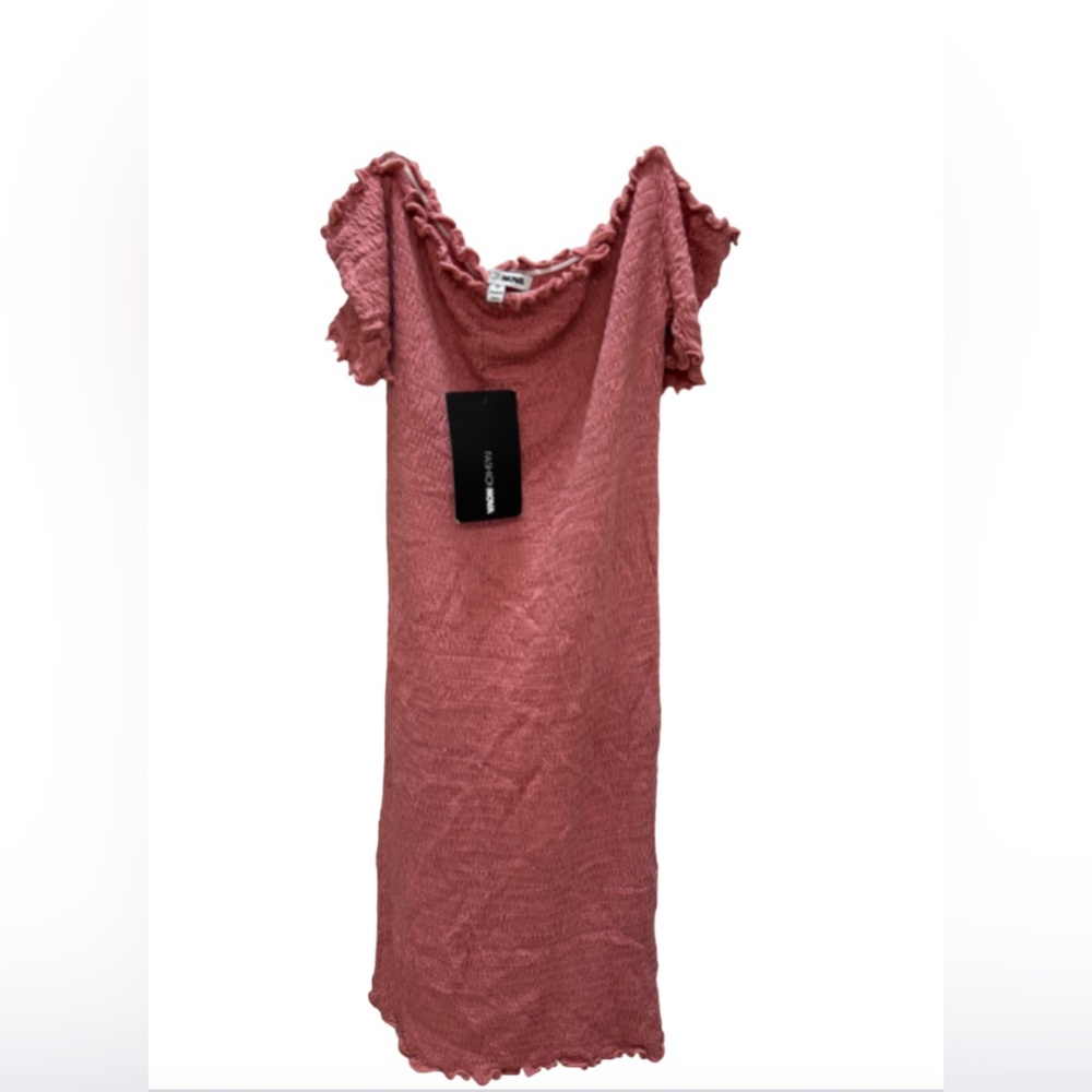 Off the shoulder body con dress